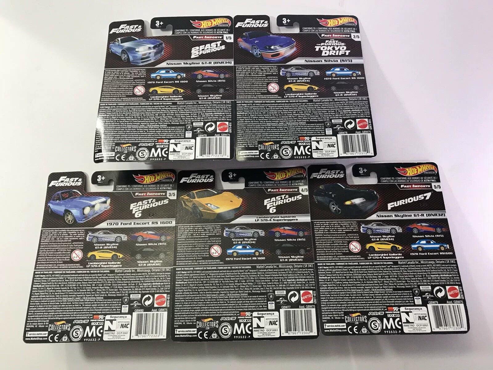 Serie Hot Wheels Fast & Furious Fast Imports