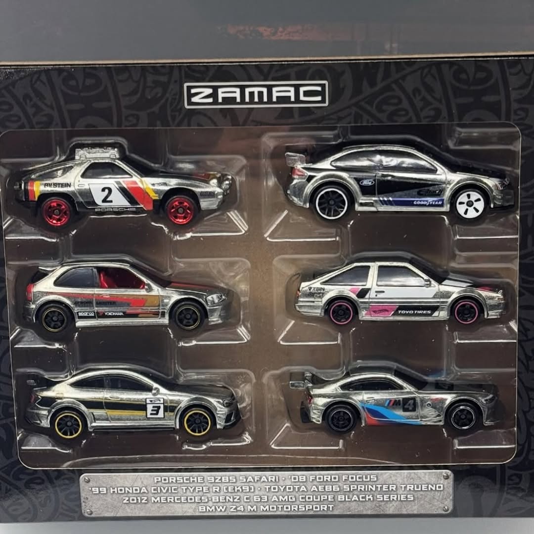 Hot Wheels Hot Wheels 6 car equipment ZAMAC set Japanese street Dat-san, Toyota Mazda