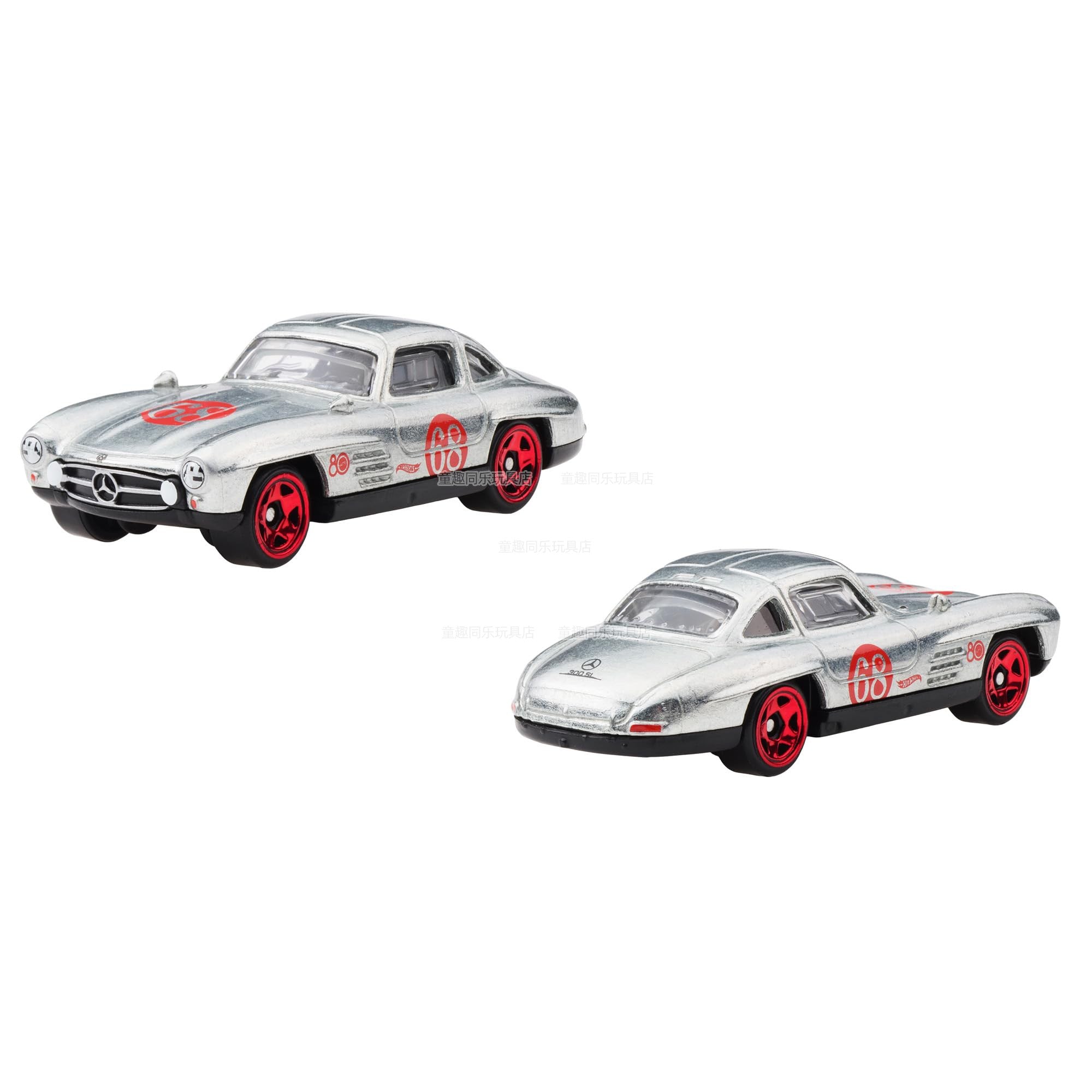 Hot Wheels 80th Anniversary Set Camaro Toyota Volkswagen Firebird Mercedes-Benz Car Model