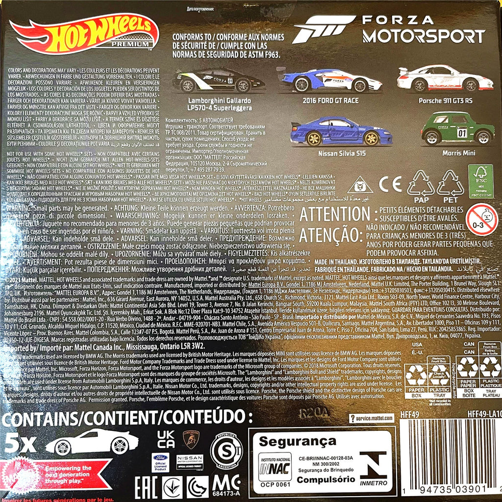 Hot Wheels hotwheels 2022 Forza Forza Scrap Set S15 Porsche Ford GT